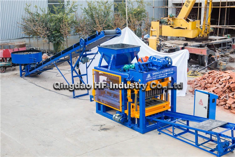 Automatic Concrete Block Making Machine Production Line Qt4-25